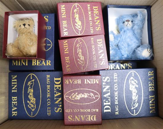 Sixteen Deans mini bears, boxed